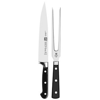 Zwilling Professional "s" 2 pc Carving Knife & Fork Set