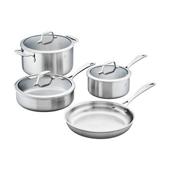 Zwilling Spirit 3-ply 7 pc Stainless Steel Cookware Set