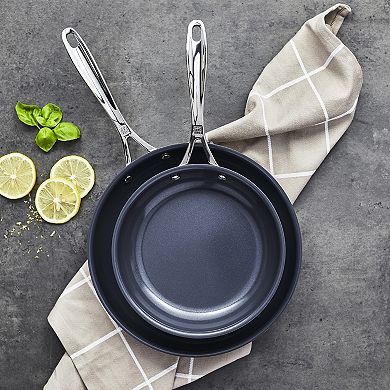 Zwilling Clad Cfx 2-pc Stainless Steel Ceramic Nonstick 8-in & 10-in Fry Pan Set