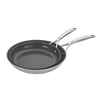Zwilling Energy Plus 2 pc Stainless Steel Ceramic Nonstick 10 in & 12 in Fry Pan Set