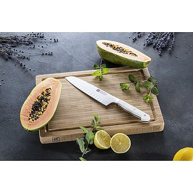 Zwilling Pro Le Blanc 7-inch Slim Hollow Edge Santoku Knife