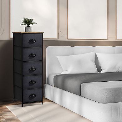 Sorbus 5 Drawers Narrow Dresser For Small Spaces, Closets, Bedroom, Bathroom & Laundry
