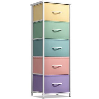 Sorbus 5 Drawers Narrow Dresser For Small Spaces, Closets, Bedroom, Bathroom & Laundry