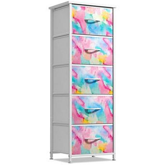 Sorbus 5 Drawers Narrow Dresser For Small Spaces, Closets, Bedroom, Bathroom & Laundry