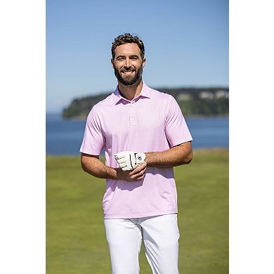 Cutter & Buck Pike Diamond Dot Print Recycled Mens Big & Tall Polo