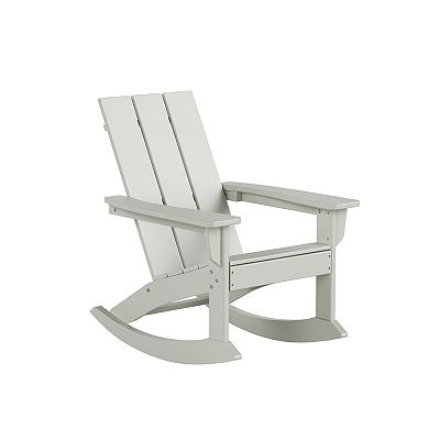 Westintrends Outdoor/patio Modern Adirondack Rocking Chair (set Of 2)