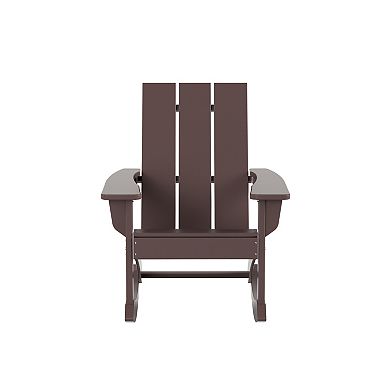 Westintrends Outdoor/patio Modern Adirondack Rocking Chair (set Of 2)