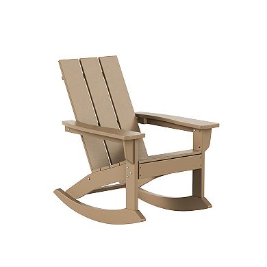 Westintrends Outdoor/patio Modern Adirondack Rocking Chair (set Of 4)