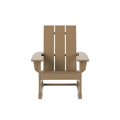 Westintrends Outdoor/patio Modern Adirondack Rocking Chair (set Of 4)