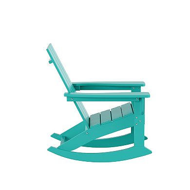 Westintrends Outdoor/patio Modern Adirondack Rocking Chair (set Of 4)