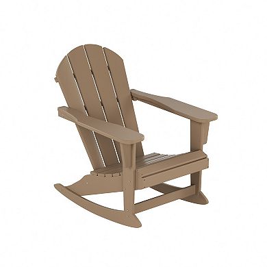 Westintrends Outdoor/patio Poly Adirondack Rocking Chair (set Of 4)