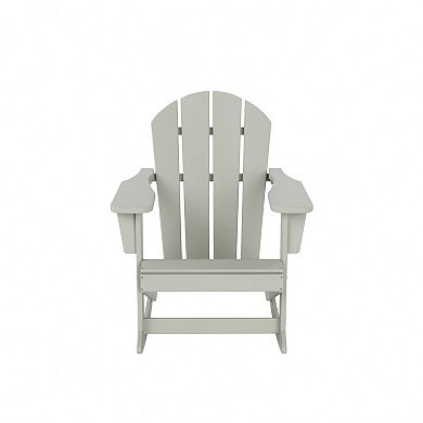 Westintrends Outdoor/patio Poly Adirondack Rocking Chair (set Of 4)
