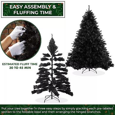 6Ft Realistic Artificial Christmas Tree with Metal Stand