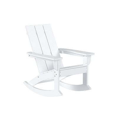 Westintrends Outdoor/patio Modern Adirondack Rocking Chair (set Of 4)