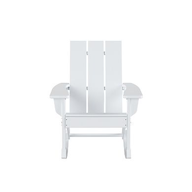 Westintrends Outdoor/patio Modern Adirondack Rocking Chair (set Of 4)