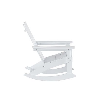 Westintrends Outdoor/patio Modern Adirondack Rocking Chair (set Of 4)