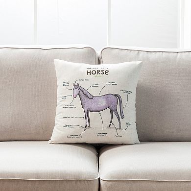 Farmhouse Animals Throw Pillow - Set Of 2