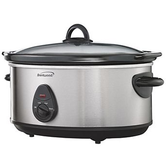 Brentwood 8.0-qt Slow Cooker Stainless Steel