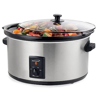 Brentwood 8.0 Quart Slow Cooker Stainless Steel