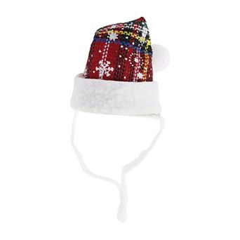 Eye-catching Pet Headwear for Christmas 4.33"x2.17" Red 1 pc