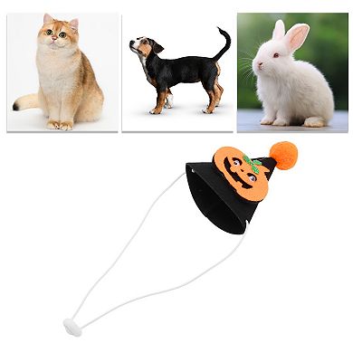 Eye-catching Pet Headwear for Halloween 4.33"x3.94" Black 1 Pcs