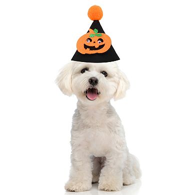 Eye-catching Pet Headwear for Halloween 4.33"x3.94" Black 1 Pcs
