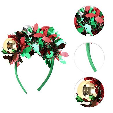 Ball Shape Headband for Christmas 4.72" Diameter Green 1 Pcs
