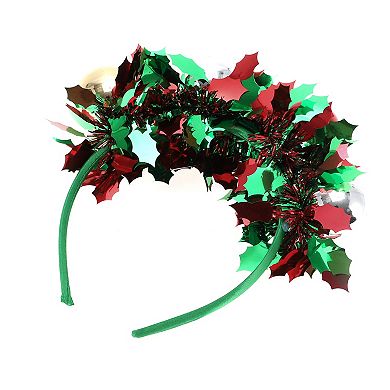 Ball Shape Headband for Christmas 4.72" Diameter Green 1 Pcs