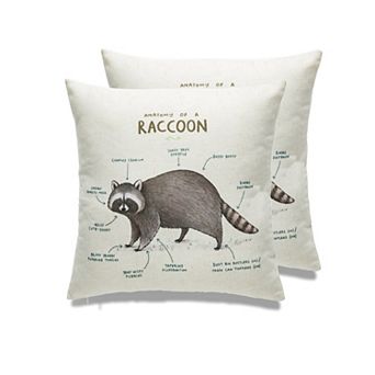 Farmhouse Animals Throw Pillow - Set Of 2