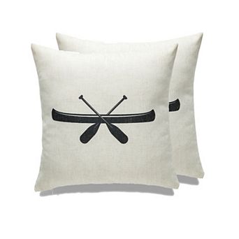 Cottage Icons Throw Pillow - Set Of 2