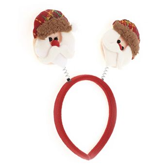 Santa Claus Headband for Christmas 4.72" Diameter Red 1 pc