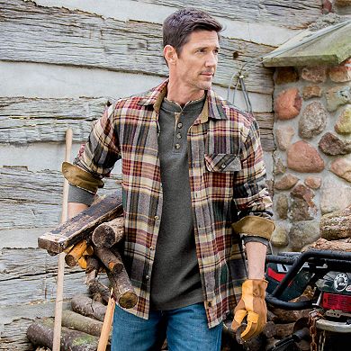 Men's Legendary Whitetails Buck Camp Flannel Button Down Shirt