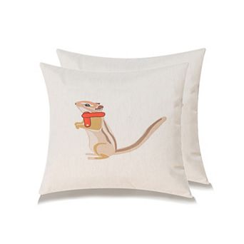 Farmhouse Animals Throw Pillow - Set Of 2