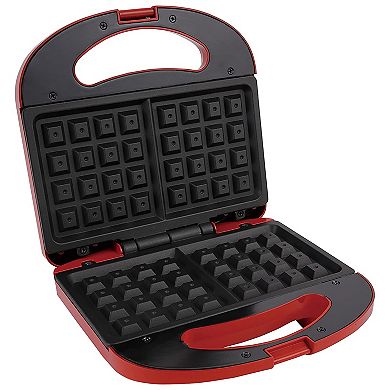 Better Chef Electric Nonstick Waffle Maker in Red