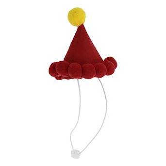 Eye-catching Pet Headwear for Christmas 4.72"x5.12" Red 1 pc