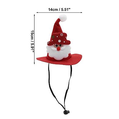 Eye-catching Pet Holiday Headdress for Christmas 5.91"x5.51" Red 1 Pcs