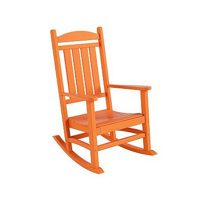 Westintrends Outdoor/patio Poly Classic Porch Rocking Chair (set Of 2)