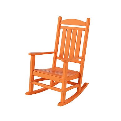 Westintrends Outdoor/patio Poly Classic Porch Rocking Chair (set Of 2)