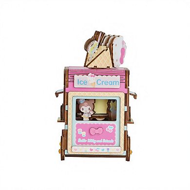 DIY 3D - Hello Kitty And Friends Ice Cream Truck Music Box 158pcs