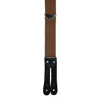 Welch Men's Elastic Button End Double Face Suspender with Bachelor Buttons