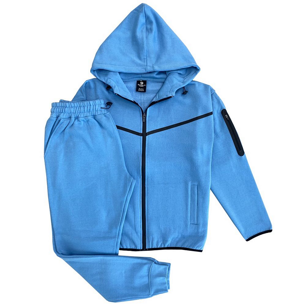 Mens' 2-Piece Quarter Zip Fleece Hoodie Sports ... - Shein