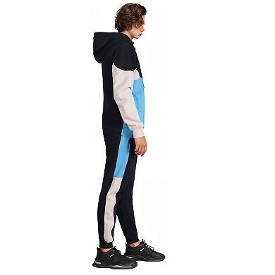 Men’s 2-Piece Quarter Zip Resilience Fleece Hoodie Sweatsuit