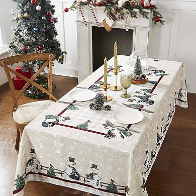 Avanti Country Snowman Tablecloth