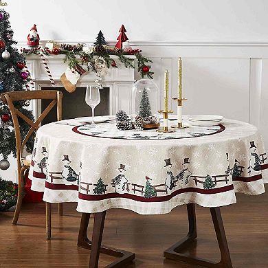 Avanti Country Snowman Tablecloth