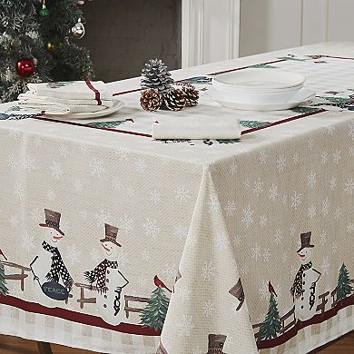 Avanti Country Snowman Tablecloth