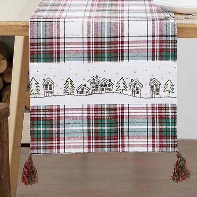 Avanti Holiday Plaid Runner