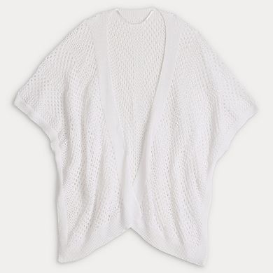 Women's Sonoma Goods For Life® Mix Knit Open-Front Ruana