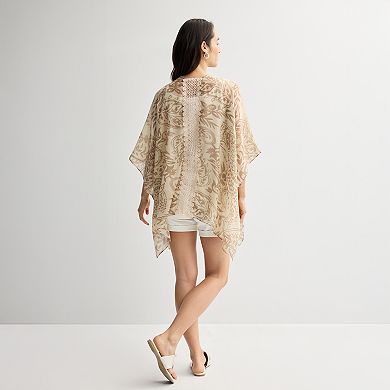Women's Sonoma Goods For Life® Paisley Crochet Back Topper