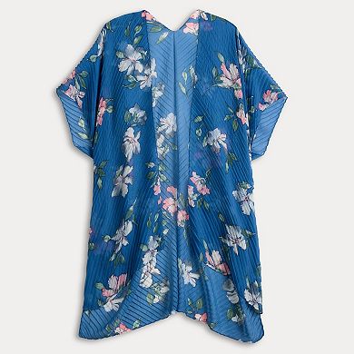 Women's Sonoma Goods For Life® Pleated Hibiscus Ruana