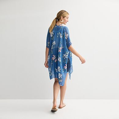 Women's Sonoma Goods For Life® Pleated Hibiscus Ruana
